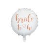 Fóliový balón Bride to be - bieloružový 45 cm