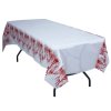 72711 3 plastovy obrus halloween krvave odtlacky 137 x 277 cm