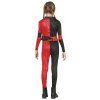 Dievčenský kostým - Harley Quinn červeno/čierny
