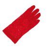 Rukavice - krátke, čipkované, červené 22 cm