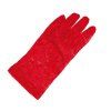 Rukavice - krátke, čipkované, červené 22 cm