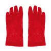80318 4 rukavice kratke cipkovane cervene 22 cm