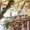 Balónová girlanda - Šalvia a biela luxus
