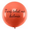 Balon z tekstem - Pomarańczowy  80 cm