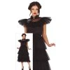 Dievčenský kostým - Čierne šaty Wednesday