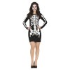 Dámsky kostým - Kostra (šaty) (Rozmiar - dorosły S)