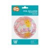 87414 1 foliovy balon baby girl kruh 45 cm