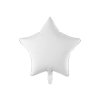 Fóliový balón - Biela hviezda, matná 48 cm