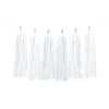 Girlanda so strapcami - Biela