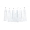 Girlanda z frędzlami - biała