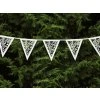 Papierová girlanda - Biela 300 cm