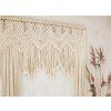 Svadobný Macrame záves - Krémový 104 x 182 cm