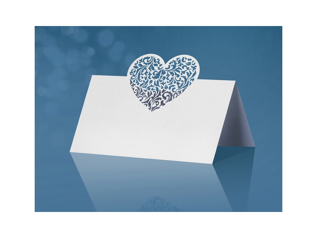 Etichetă cu inimă sculptată Ornament 10 buc