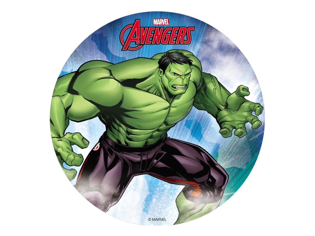 Hârtie comestibilă - Hulk Avengers 20 cm