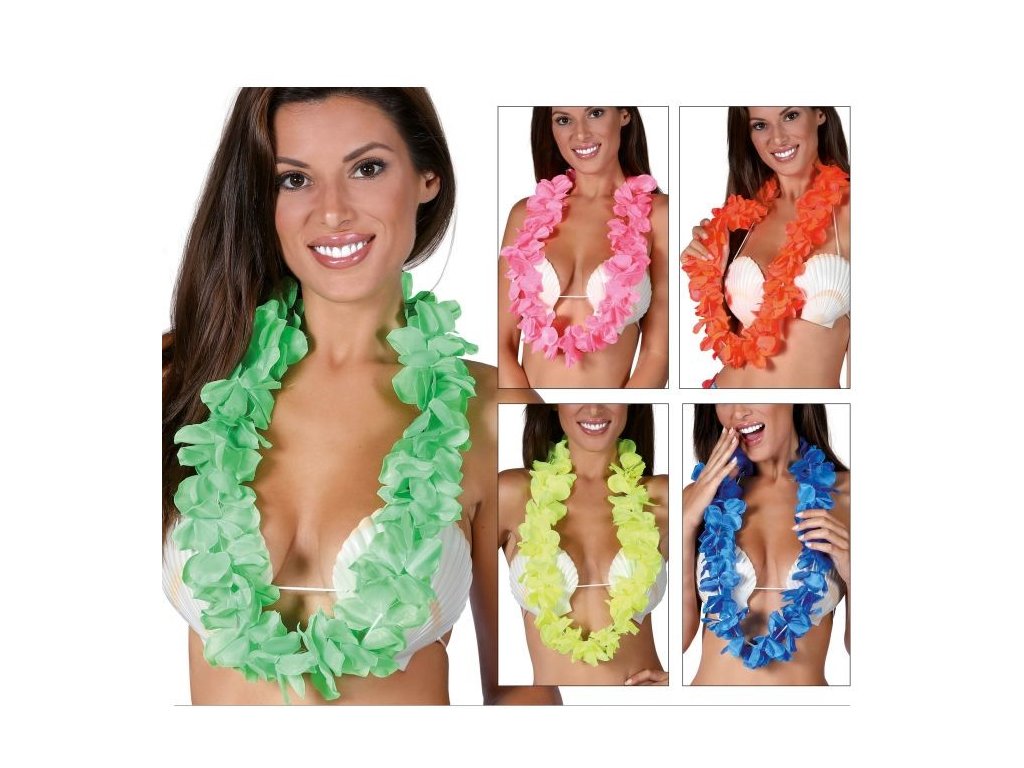 Colier hawaian - neon