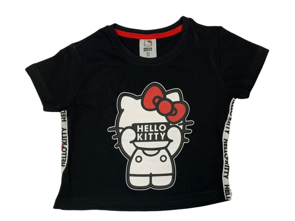 Tricou pentru fetiță - Hello Kitty negru
