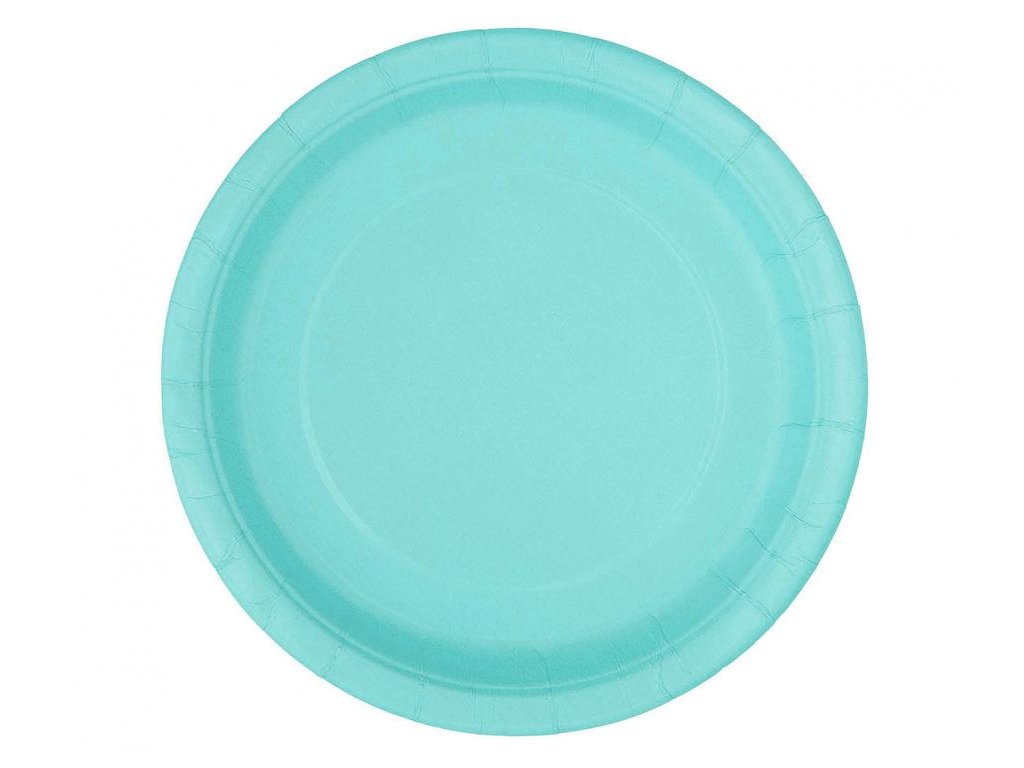 Farfurii de hârtie - albastru deschis 23 cm 8 buc