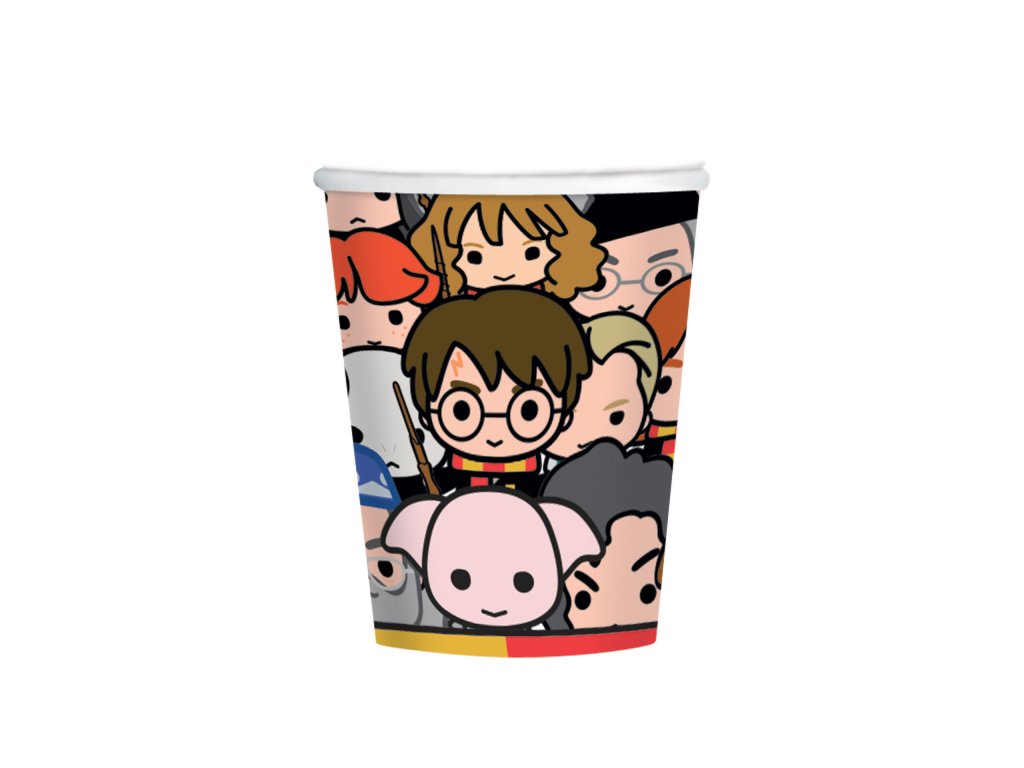 Pahare de hârtie - Harry Potter Kawaii 250 ml 8 buc