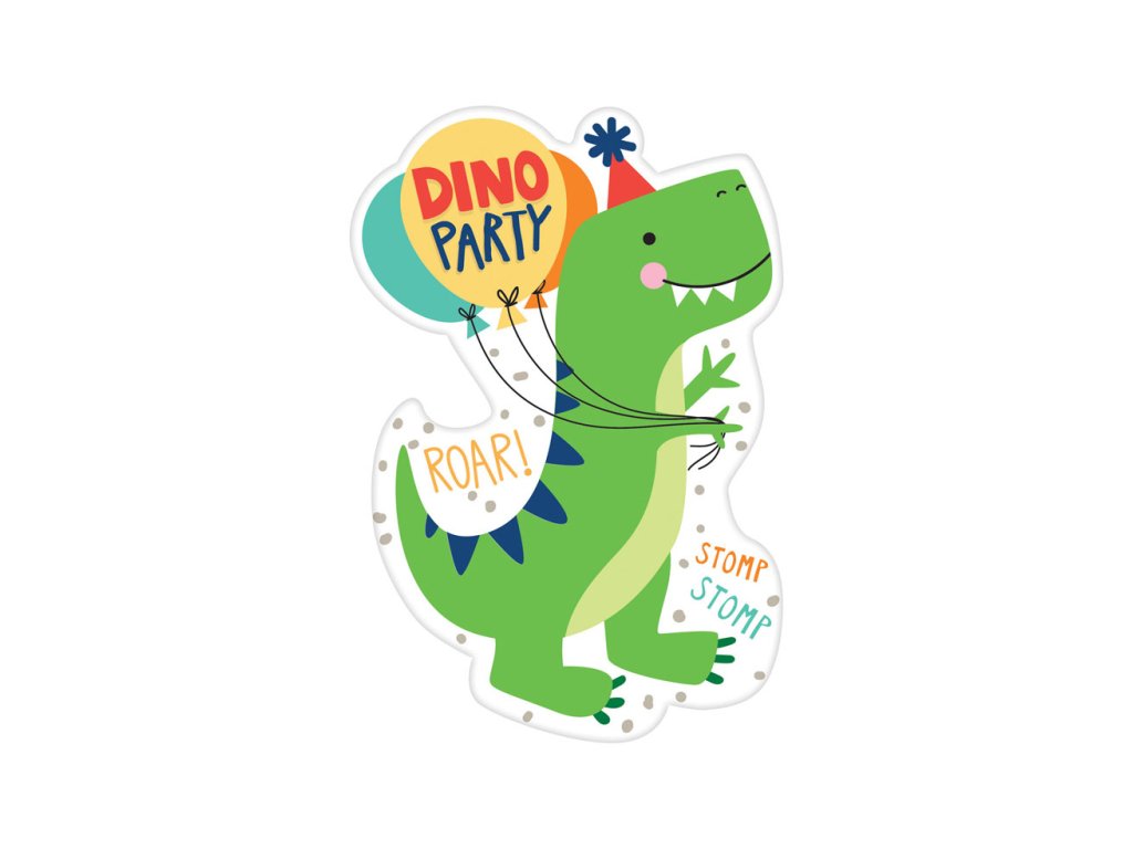 Invitații - Dinozauri 8 buc