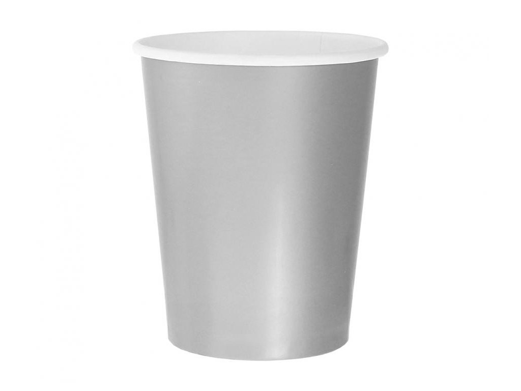 Pahare din hârtie - Argintii 270 ml