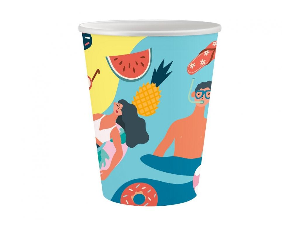 Pahare de hârtie - Let's party 6 buc.