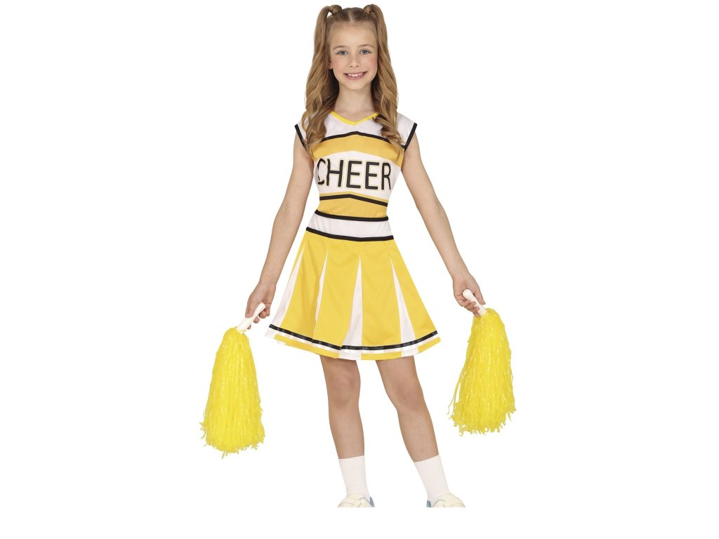 Costum pentru fete - Majoretă, galben