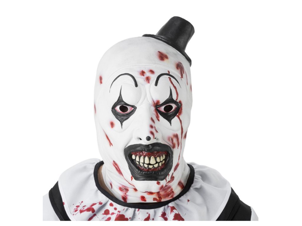 masque latex art le clown terrifier 21cm x 32cm x 36cm