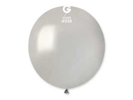 Balón pastelový strieborný 48 cm