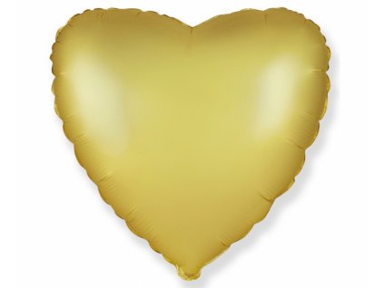 30553 foliovy balon srdce zlate 43 cm