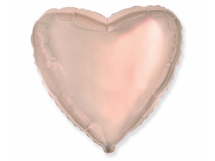 30532 foliovy balon srdce ruzovo zlate 45 cm