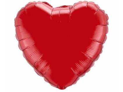 30517 foliovy balon srdce cervene 45 cm