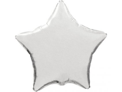 Fóliový balón Hviezda - strieborná