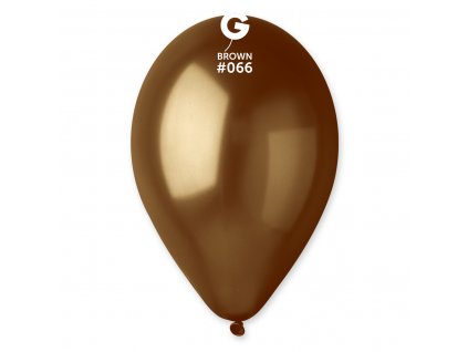 34283 1 balonik metalicky cokoladovy 26 cm