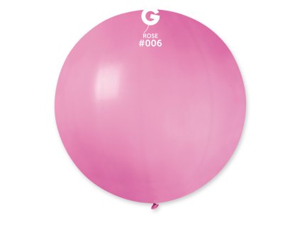 Balon rotund pastelat 80 cm roz