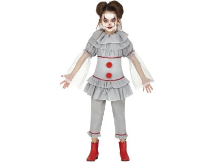 Detský dievčenský kostým - Killer Clown (Mărimea - Copii M: 115-123 cm)