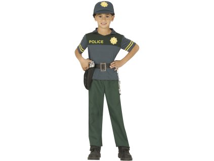 Detský kostým - Policajt (Mărimea - Copii S: 101-109 cm)