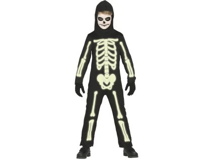 Detský kostým Svietiaca kostra