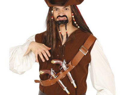 Pirátsky pás s dvoma pištoľami