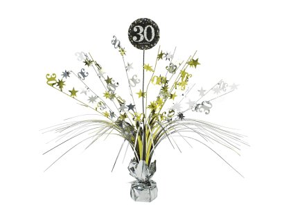 Decoraţiune pentru masă 30.aniversare - Auriu strălucitor