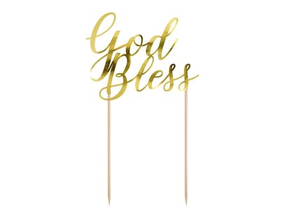 Decoraţiune pentru tort - God Bless