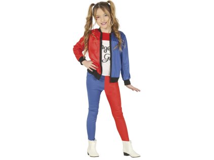 Harley Quinn - detský kostým (Mărimea - Copii M: 115-123 cm)