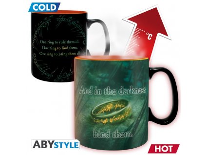 lord of the rings mug heat change 460 ml sauron boite x2