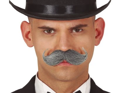 Fúzy Angličana sivé