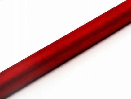 Organza roşu 36cm x 9m