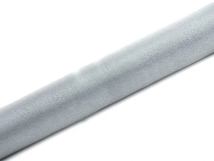 Organza SNOW strieborná 36cm x 9m