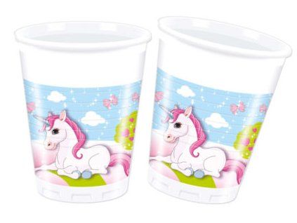 Poháre Jednorožec 8 ks