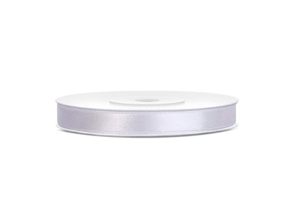 39944 4 satenova stuha biela 6mm 25m