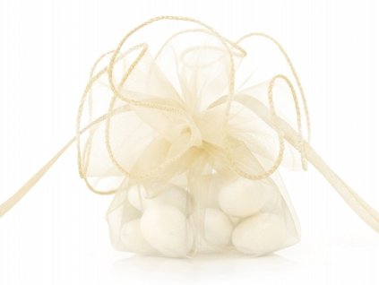 Săculeţ Organza crem 10 buc