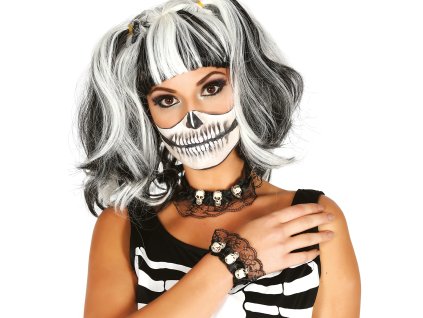 Sada - náhrdelník a náramok s lebkami
