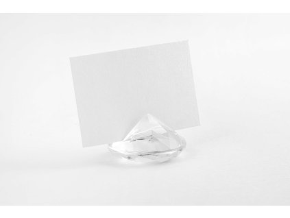2098 drziak na menovky diamant priehladny 10 ks